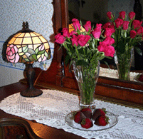 Strawberries and roses!